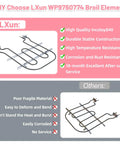 Comparison of heavy-duty oven broil heating element replacement for KitchenAid and Whirlpool ranges with inferior element