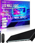 Smart WiFi LED Wall Sconce For Indoor And Outdoor Use 80cm Black Finish App Controlled With LITEdge box and device
