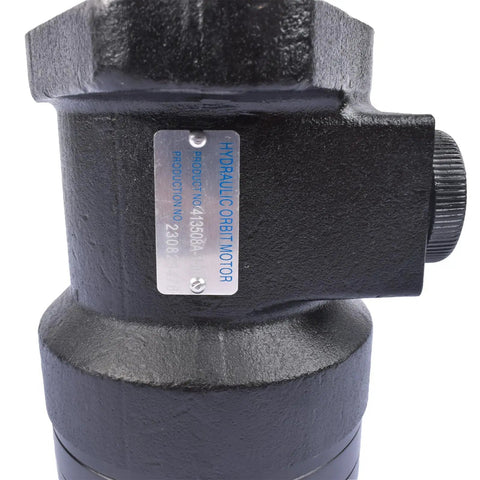 Hydraulic Motor Mount Replacement For Char Lynn 101 1701 009 And Eaton 101 1701, close-up with plate details.