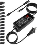 Universal AC DC Power Supply Adapter 72W Adjustable 3V To 24V Output With Voltage Display, 14 Tips And 1 Reverse Polarity Cable