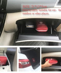 163 Piece Waterproof First Aid Kit IFAK MOLLE System in red pouch stored in car compartment and trunk for emergency use