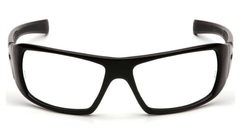 Straight Up Reliable Goliath Safety Glasses Featuring Clear Polycarbonate Lenses And Slick Co Injected Rubber Temples That Offer A Tight Fit For Smaller Faces While Meeting Ansi Standards For Heavy Duty Eye Protection