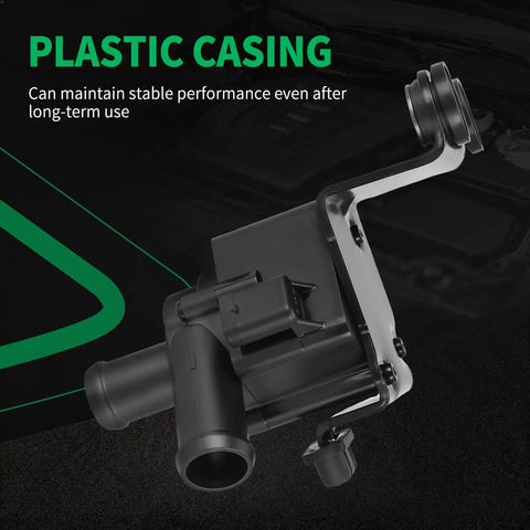 Tight Fit No Sweat Swap Durable Electric Auxiliary Water Pump For Ford Escape And Fusion Coolant System with plastic casing.