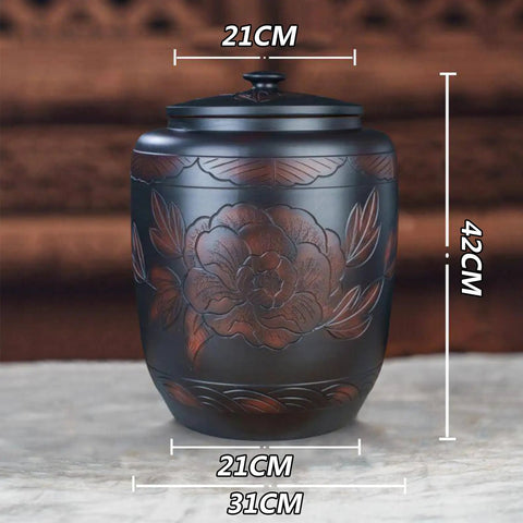 Keep Your Pantry Fresh As Heck Super Spacious Ceramic Airtight Storage Container With Secure Lid 21CM x 42CM kitchen canister.