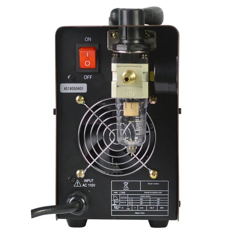 Compact 35 Amp Air Plasma Cutter For DIYers, Ultra Portable 18 Lb, Dual Voltage 110 Volt And 120 Volt, Cuts Up To 10 Mm, Preinstalled Air Filter Regulator With NPT Quick Connector, Lightweight Brown