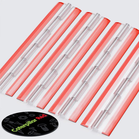 Premium Clear Acrylic Piano Hinges Two Hundred Millimeter Self Adhesive Cabinet Hardware displayed in a flat layout.