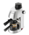 Premium Home Espresso Machine With Built In Milk Frother And Rapid Steam Wand For Bold Slick Coffee Shots Creamy Diner Style Lattes And Effortless Weekend Brews Right On Your Kitchen Counter in brushed metal finish.