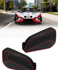 Waterproof Side Door Storage Bags For Polaris Slingshot 2015 To 2023, Dual Compartment Organizer With SBS Zippers, 1 Pair shown