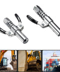 Beefy Spring Loaded Locking Grease Coupler With Aluminum Alloy Body for trucks and farm machinery lubrication
