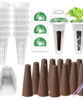 Grow Anything Indoor Hydroponics Kit For Garden Nerds With 12 Grow Sponges, plant baskets, sponges, tweezers, and labels