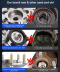 Comparison of new and used Front Left Wheel Hub And Bearing Assembly 515106 With ABS