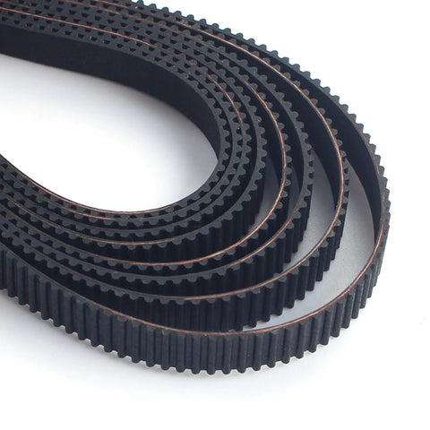 Rubber Timing Belt Kit For K2 Plus 3D Printer With XY Synchronous Belts And Posts Easy Install For Precise Motion And Minimal Layer Shifts Ideal DIY Print Repair And Routine Maintenance, black rubber belts coiled