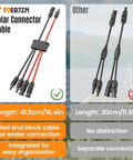 4 To 2 Solar Y Branch Connectors Kit For PV Panels Parallel Wiring Waterproof Wire Plug Tool MF FFMM 2 Pack comparison