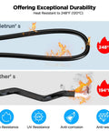 Comparison of 10 Foot MC4 To XT60 Solar Charge Cable with 248°F heat resistance versus other cable at 194°F.