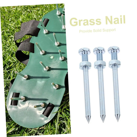 Heavy Duty Lawn Aerator Shoes With Ten Metal Spikes For Deep Soil Aeration And Healthier Grass Easy To Use Spiked Garden Shoes
