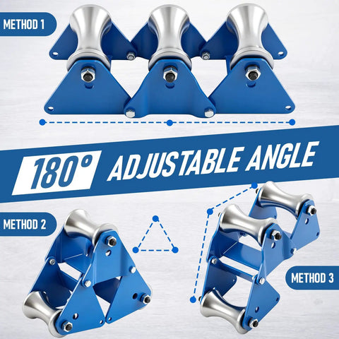 Boss Level Heavy Duty Cable Pulling Sheave With Multi Size Grip Pulley Ensures Smooth Wire Feeding Every Time For Confined Trenches And High Voltage Tunnel Routing Tasks On Site, showcasing adjustable angle design.