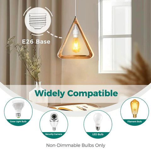 Trusted Plug And Play Pendant Cord For Hanging Paper Lanterns And Instant Room Glow Ups Featuring A Clean White Sleeve In Use.