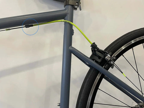 4Mm And 5Mm Aluminum Alloy Bicycle Derailleur Shifter Cable Housing End Caps Ferrules For MTB And Road Bikes Brake Cable End Tips Durable Protective Caps on bike frame