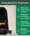 Nespresso Cleaning Pods for Deep Clean Remove Old Coffee Residue and Impurities Restore Fresh Flavor Eco Friendly Tablets for Espresso Machines Safe Easy to Use Keeps Your Brew Bold and Smooth Every Time with Nespresso machine and cleaning tablets