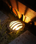 Low Voltage Well Lights Outdoor LED Landscape Kit 4W 200 Lumen In Ground Lighting Weatherproof 12V Warm White 2800K near garden fence
