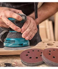 Ultimate 20 Pack Of 125mm Sanding Discs For Woodworking And Metal Grinding With Super Smooth 40 To 2000 Grit Levels For A Killer Polished Finish Every Time in use on wood.