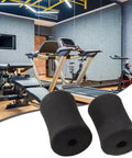 2 Pack Sponge Foam Foot Pad Roller Replacement For Leg Extension And Curl Machines in a modern gym setting
