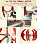 Vertical Wind Turbine Kit 100W 300W 500W With MPPT Controller 12V 24V 48V Option installation on DN25 pipe