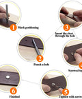 Hardened Bronze Chicago Binding Screw Pack Loaded For Leather Work And Notebook Crafting With Clean Flat Heads And Reliable Threads for DIY assembly steps.