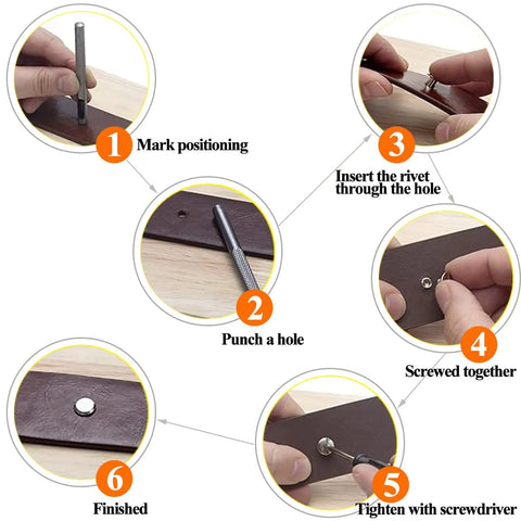Hardened Bronze Chicago Binding Screw Pack Loaded For Leather Work And Notebook Crafting With Clean Flat Heads And Reliable Threads for DIY assembly steps.