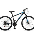27.5 Inch Mountain Bike With Suspension Fork, Dual Disc Brakes, 21 Speed Shifting, For Men And Women, Lightweight Carbon Frame