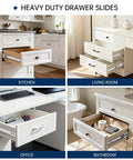 No-Fuss Soft-Close Heavy-Duty 12-Inch Drawer Slides in various room settings