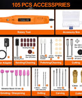 Corded Rotary Tool Kit With 105 Accessories, Mini Power Tool 18000 RPM, including sanding, polishing, cutting, drilling tools