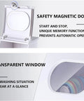 Safety magnetic door and transparent window of the compact mini portable countertop dishwasher for tiny kitchens apartments and college dorms