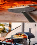 Pizza Oven Accessories Kit With 8 Inch Turning Peel Brush And Stone Scraper Tools And Supplies Set For Outdoor Ovens Great For Backyard Pizza Nights Compatible With Ooni Gozney Ninja Solo Ovens Easy Turn And Clean