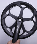 Heavy Duty Bike Crankset With 46T 48T 52T Chainrings, 152Mm To 175Mm Lengths, Forged Aluminum Arms And Steel Chainring