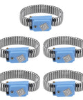 Set Of 5 Blue Anti Static Wrist Straps For ESD Protection Adjustable 21 To 32 Cm Length 6.7 Inch Perimeter Wristbands Prevent Static Discharge