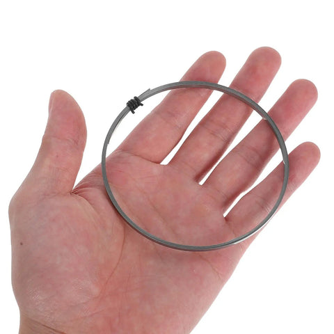 Premium Nickel Chromium Heating Element Replacement Strip For Heat Shrink Film Sealer, held in hand, showing size and material details.