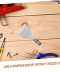 Balacoo Industrial Air Blower Nozzle For Precise Cleaning And Fast Drying on wooden surface with tools.