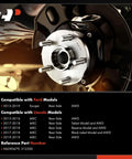 Rear Wheel Bearing And Hub Assembly 5-Lug Compatible With Ford Escape 2013 2019 AWD And Lincoln MKC 2015 2019 AWD installed view
