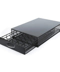 Vertuo Capsule Storage Drawer For VertuoLine Pods Metal Organizer Holds 40 Capsules Stackable Space Saver With Smooth Gliding Drawer Flavors Pod Holder.