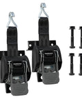 Self Retracting Ratchet Straps For Trucks With Square Ladder Racks 2 Inch By 7 Feet Pack Of 2 Permanent Mounting Tie Down Straps