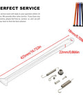 Orange Dirt Bike Kickstand Foot Side With Spring For KTM XC XCW XCF XCFW EXC EXCF EXCR Models, dimensions labeled