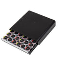 36 Pod Single Serve Coffee Pod Drawer Organizer For Countertop Coffee Station Base, Holds Up To 36 Pods, Black Finish