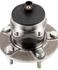 Front view of wheel hub and bearing assembly with ABS for Mitsubishi Lancer 2008 to 2015, 5 lug, shielded ABS design