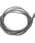 Heavy Duty Manganese Steel Drain Auger Cable crafted to crush gnarly sink blockages coiled and ready for use.