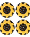 Omni Directional Wheel Set For DIY Dope Smart Robot Cars, 48mm Rubber Coated Wheels For Left And Right Drives, TT Motors Compatible