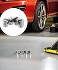 Four Piece Dent Tool Kit With Iron Replacement Screw Tips For Slide Hammer Portable Car Sheet Metal Dent Puller Adapter Pro Grade DIY Friendly Auto Body Repair Kit For Quick Clean Dents, four iron tips
