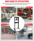 Beefy 12 Ton Hydraulic Shop Press With H Frame Adjustable Height Bearing Support And Safe Operation For Auto Repairs And Metal Fabrication Heavy Duty Pressing Power in garage and repair shop