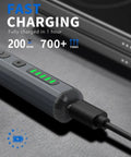 Mini Electric Screwdriver Set 140-In-1 Cordless Do It All Precision Kit charging with USB cable and LED indicators