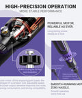 Close-up of motor components from all in one rechargeable cordless engraving pen kit with 82 accessories for metal wood glass plastic stone etching and carving, compact electric hand engraver tool for DIY makers and artisan crafts